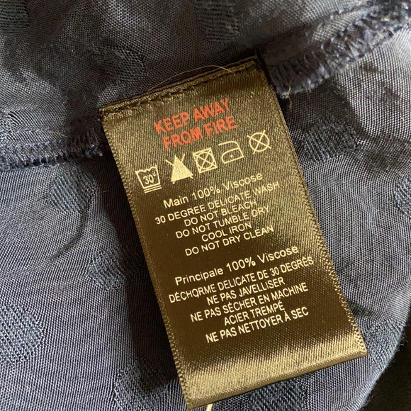 Seen Worn Kept Anthro Navy Polka Dot Maxi Dress - Picture 4 of 4